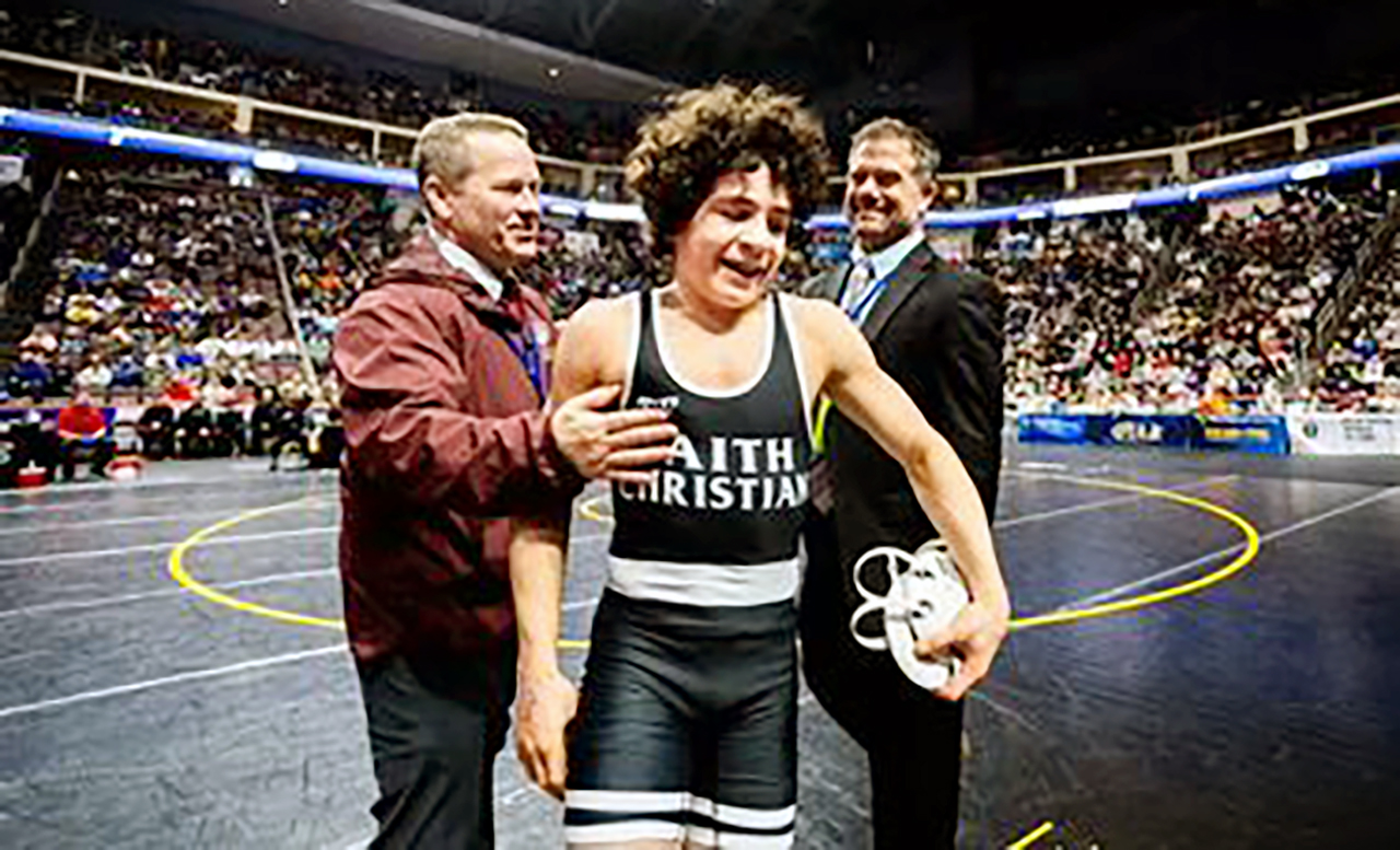 Faith Christian Academy's Joey Bachmann finished his freshman high school season with a 34-0 record and numerous prestigious tournament titles.